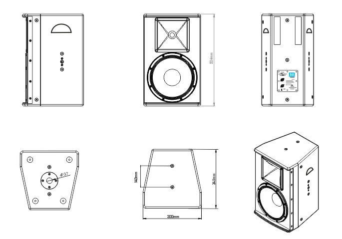 HX-4010 Two- way FullRange LoudSpeaker Systems 5