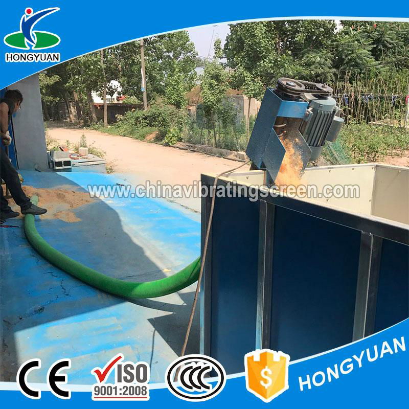 Portable truck loading vinasse auger conveyor 5