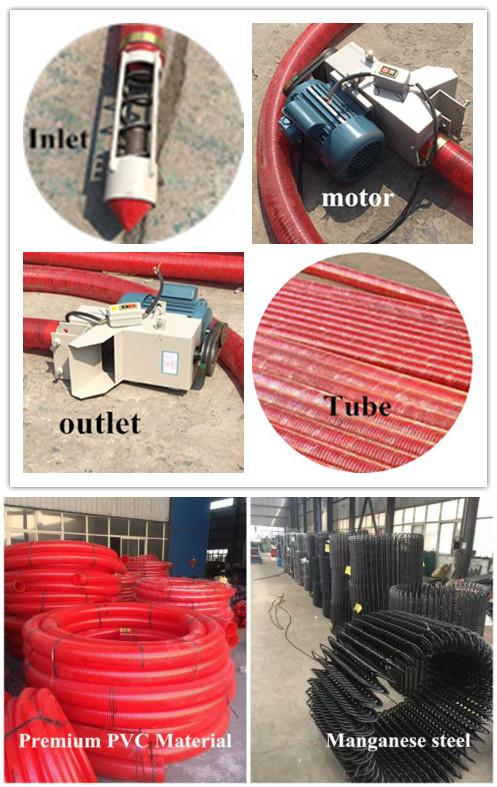 Flexible maize Screw Conveyor with soft tube 2