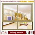 Different Color&Thickness Tempered Glass Customized Size Aluminium Window 1