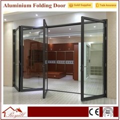 Aluminium Double Glass 1.4-3.5MM Thcikness Folding Door