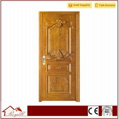 Solid Wood Handcraft Curved Wooden Door