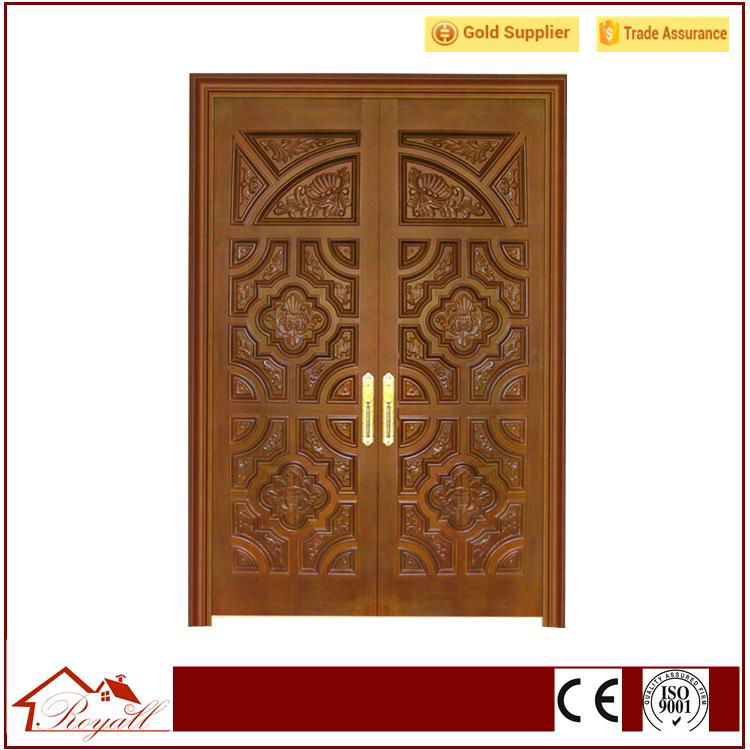 Solid Wood Handcraft Curved Wooden Door 3
