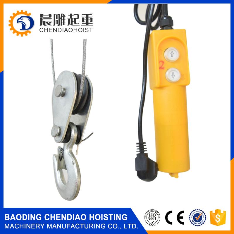 1000kg PA mini wire rope  electric hoist 5