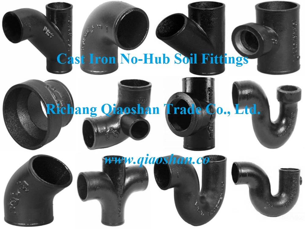 1 1/2" 15" ASTM A888 CISPI 301 Cast Iron No Hub Soil Fittings QSFNH02 QSF (China