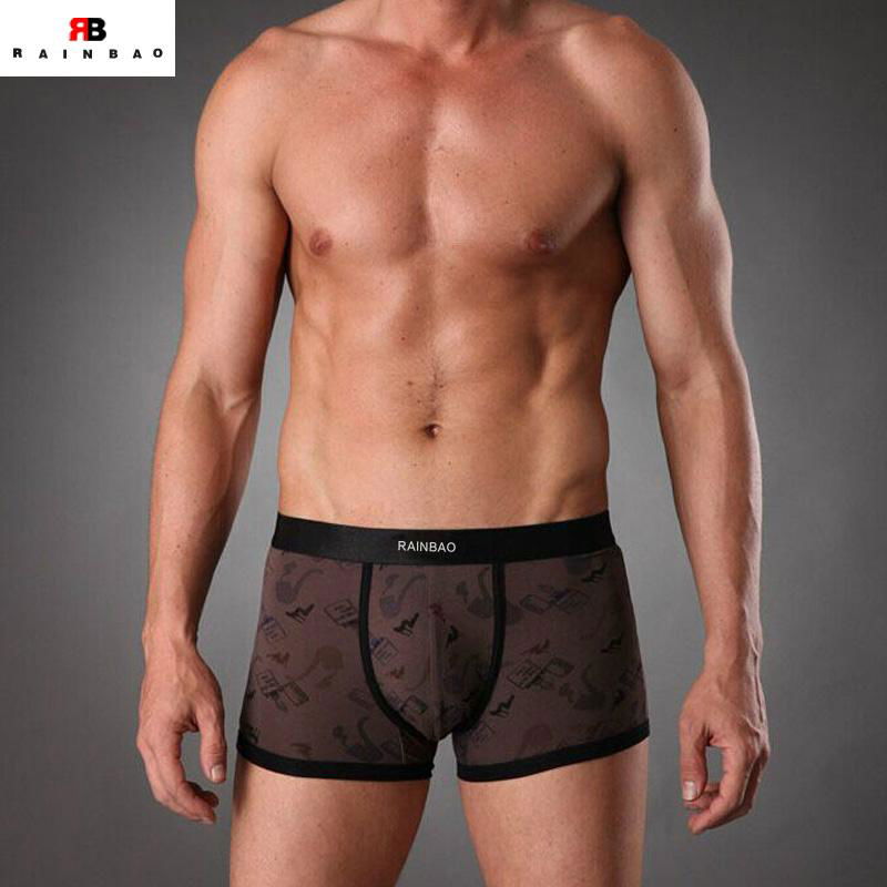 Fashion printing 100% cotton custom boxer shorts mens underwear