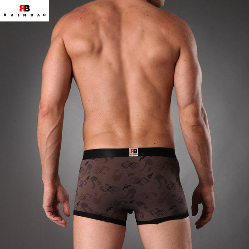 Fashion printing 100% cotton custom boxer shorts mens underwear 2