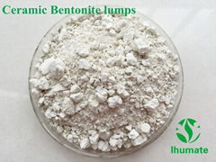 Ceramic white bentonite lumps