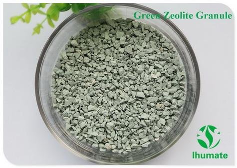 Green zeolite granule for soil improvement 