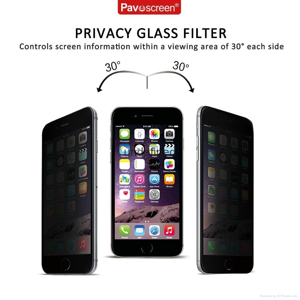 Smartphone Anti Spy Optical Tempered Glass Screen Protector 4