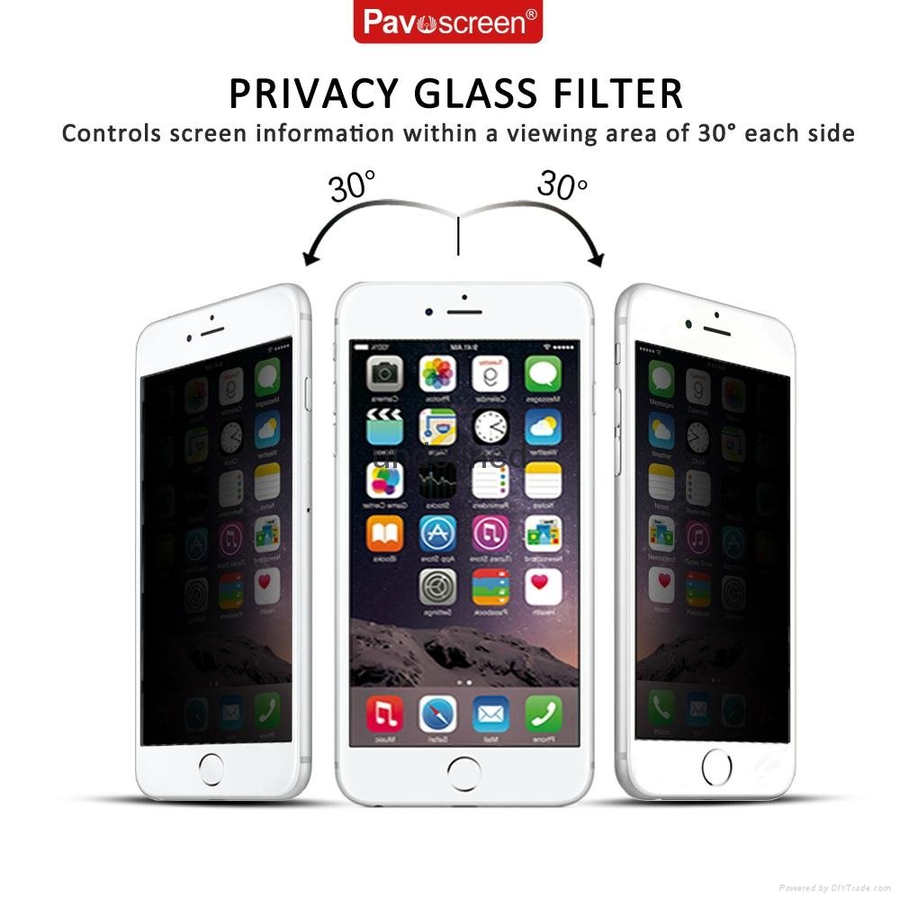 Smartphone Anti Spy Optical Tempered Glass Screen Protector 5