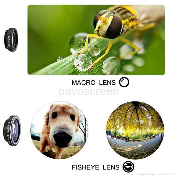 2016 New Fish Eye Clip Mobile Phone Camera Lens 4