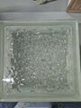 sell 190*190*80mm Meshy pattern clear glass block 2