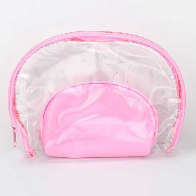 Fashion beauty travel pvc clear plastic cosmetic bag 4