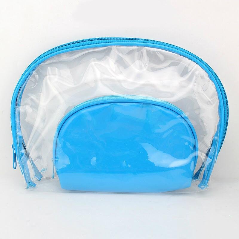 Fashion beauty travel pvc clear plastic cosmetic bag 3