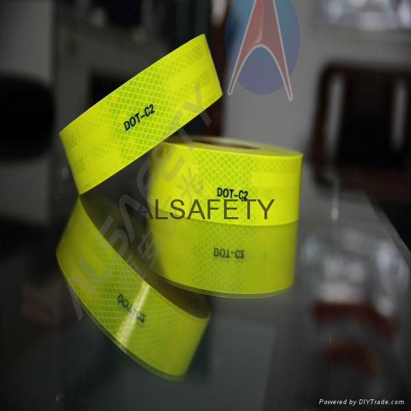 High quality ACP100 yellow green reflective tape for car 2