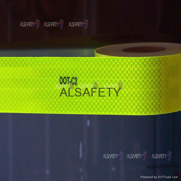 High quality ACP100 yellow green reflective tape for car 3