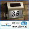 solar powered house number light