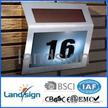 solar powered house number light 4