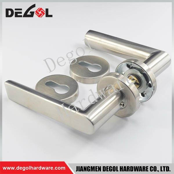 China supplier stainless steel solid type stainless stell door handles in guangd 5