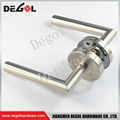 China supplier stainless steel tube lever type privacy door handles 1