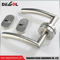 Latest stainless steel lever curved door