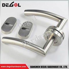 Latest stainless steel lever curved door handles