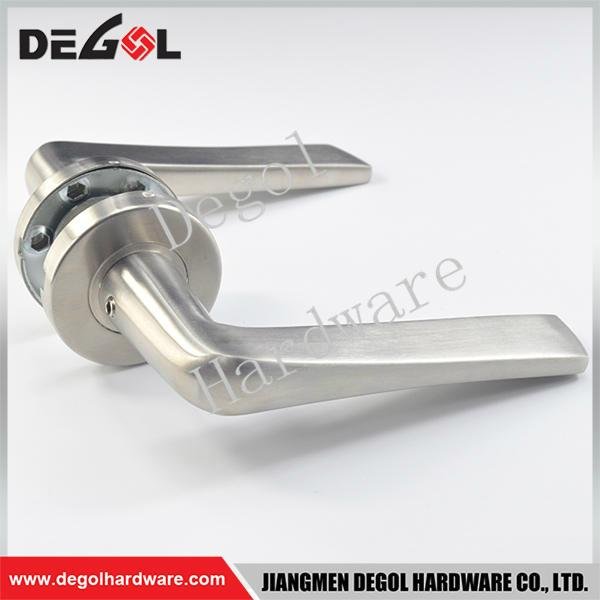 Hot Sale stainless steel solid lever indoor door handle 2