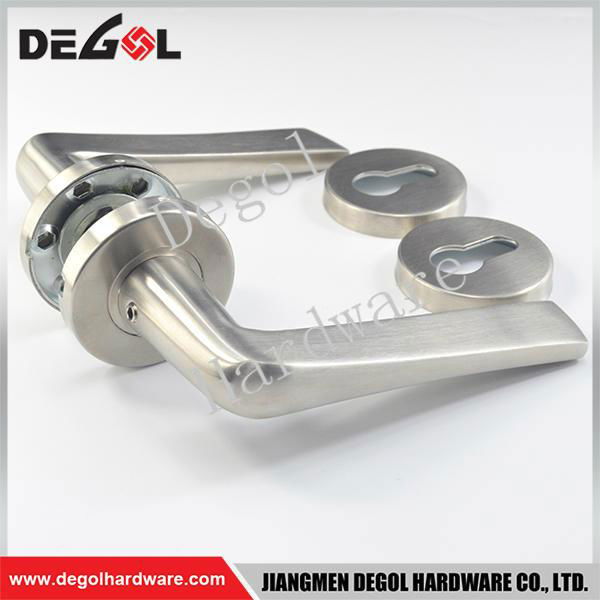 Hot Sale stainless steel solid lever indoor door handle 3