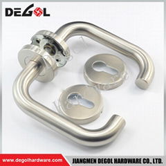 Hot Sale stainless steel tube lever type model door handles