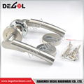 Custom stainless steel tube type architectural door handles hardware 1