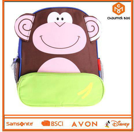 2017 new design children kindergarten school shoulder kids backpack