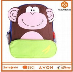 2017 new design children kindergarten school shoulder kids backpack