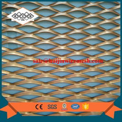 various color PVDF aluminum expanded metal mesh