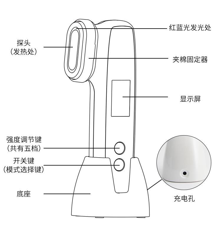 LED光子嫩肤仪EMS微电脸部震动按摩面部瘦脸RF射频美容仪工厂直销 3