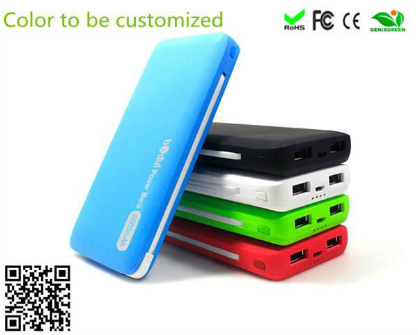 5000mAh Portable Charger External Battery Pack Power Bank Charger the shell with 3