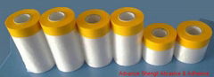 Pre-taped Masking Film With Japanese paper masking tape