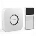 Hot sale wireless digital doorbell with LED flash light 3