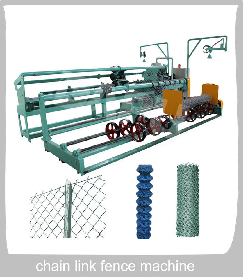 Full automatic chain link fence machine