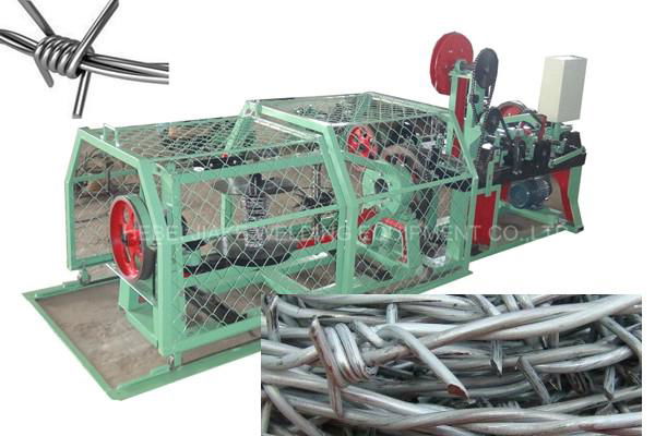 Double wire twisted barbed wire machine  3