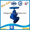 German standard DIN f4 f5 soft seal rubber gate valves