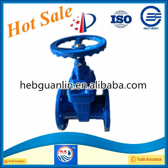 German standard DIN f4 f5 soft seal rubber gate valves 5