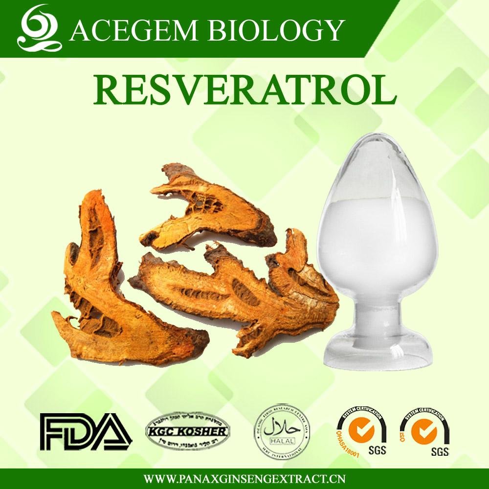 100% Nature Resveratrol 98% by HPLC For Anti-Cancer
