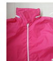 Mens Fashion Clothing pink Polyester Custom solid Windbreaker 3