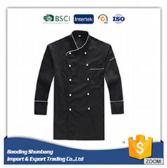 pure popular Black Cool Vent Basic chef uniform/chef coat/ chef jacket