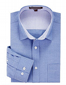 100% Cotton Oxford Plain Color Man's Slim Fit Long Sleeve Business Dress Shirt 3