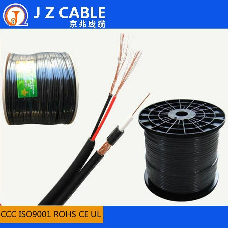 RG59+2c Power Cable with 95% braiding,rg59 siamese cable