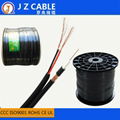 RG59+2c Power Cable with 95% braiding,rg59 siamese cable