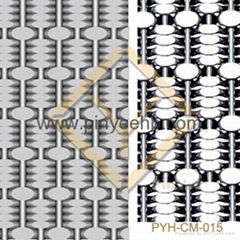 #8 mirror polished elevator decorative woven metal mesh