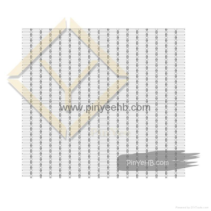 Interior wall cladding mesh woven metal mesh 2